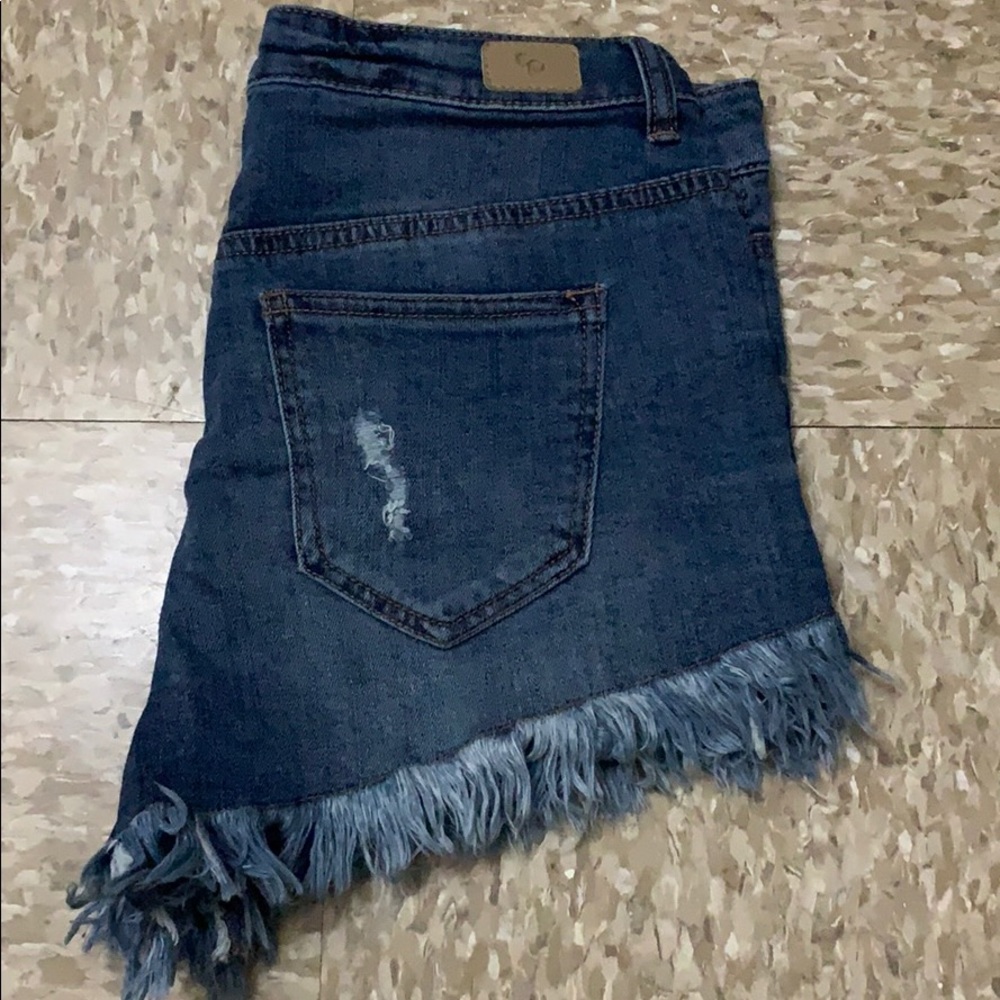 Denim shorts